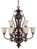 3639CB-283 Large Chandeliers-Glass Shade - 782858 - Capital Lighting, Inc.