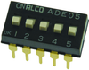 Switch, Dip, 5 Position, 100Ma, Spst, Raised; No. Of Circuits Alcoswitch Te Connectivity - 80K7538 - Newark, An Avnet Company