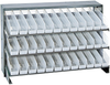 Sloped Bench Rack, 3Shelves, 36Bins, Clr; Shelving Unit Type Quantum Storage - 42AC5649 - Newark, An Avnet Company