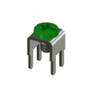 Vertical Screw Terminal w/ Screw-Assembled,Green - 7701-6 - Keystone Electronics Corp.