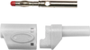 Stackable 4Mm Banana Plug, 45A/600V, Wht; Gender Mueller Electric - 03AC6709 - Newark, An Avnet Company