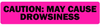 Caution: May Cause Drowsiness Labels - LV-VET-103 - LabelValue