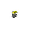 Novibra Push-to-Close Latch, Type 1 , Plastic, Black Body, Chrome Cup, Diamond Brass Handle - MP-01-103-514 - Southco
