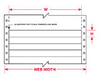 Brady Datab B-124 White Paper Dot Matrix Dot Matrix Printer Label - 7.9 in Width - 0.475 in Height - DAT-177-124-WT - 662820-27662 - R. S. Hughes Company, Inc.