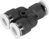 Push-in Y-connector - QBMY-5/32T-U - Festo Corporation