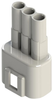 Plug Housing, 3Pos, Pbt, White; Product Range Edac - 79Y0589 - Newark, An Avnet Company