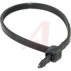 CABLE TIES MINIATURE BLACK 4 IN LENGTH MAX DIA. 5/8 - 70092343 - Allied Electronics, Inc.