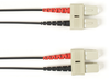 5m (16.4ft) SCSC BK OM3 MM Fiber Patch Cable INDR Zip LSZH - FOLZH10-005M-SCSC-BK - Black Box