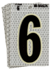 Glow-In-The-Dark/Ultra Reflective Number - 6 - 3010-6 - Brady Corporation