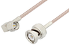 SMA Male Right Angle to BNC Male Cable 6 Inch Length Using RG316 Coax, LF Solder, RoHS - PE3C3350LF-6 - Pasternack