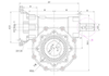 Large Bore worm Gearbox -- CYWF050-VS - Image