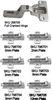 40mm European Hinges, Full Cranked Type - 268700 - HardwareSource, Inc.