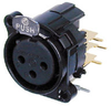 Neutrik Nc3fbhr-2 With Metal Ring - NEUNC3FBHR2B - HAVE, Inc.