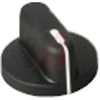 Knob; Thermoplastic Overmold; 1-5/8 in.; 1/2 in.; 61/64 in.; Phenolic/Nylon - 70097699 - Allied Electronics, Inc.