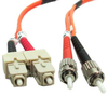 0.3m ST-SC Duplex Multimode 62.5/125 Fiber Cable (0.9ft) -- 60ST-SC003 - Image