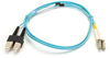 3m (9.8ft) SCLC Aqua OM3 MM Fiber Patch Cable INDR Zip OFNR - EFNT010-003M-SCLC - Black Box