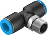 Push-in T-fitting - QST-3/8-12 - Festo Corporation