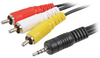 Cable, 3.5Mm 4 Pole Plug-3 Rca Plug, 6 ; Connector Type A Multicomp Pro - 26W6392 - Newark, An Avnet Company