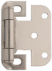 Satin Nickel Overlay Hinge - 732125 - HardwareSource, Inc.
