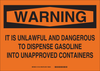 Brady B-401 Polystyrene Rectangle Orange Chemical, Biohazard, Hazardous & Flammable Material Sign - 14 in Width x 10 in Height - 16144 - 754473-16421 - R. S. Hughes Company, Inc.