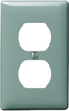 Wall Plate, 1 Gang, 1 Duplex, Grey; Accessory Type Hubbell Wiring Devices - 17M7214 - Newark, An Avnet Company