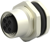 Sensor Connector, M12, Rcpt, 4Pos, Panel; Product Range Te Connectivity - 46AC2356 - Newark, An Avnet Company