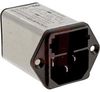 LINE FILTER WITH AC INLET, 2 POLE FUSING, 2A MEDICAL - 70080836 - Allied Electronics, Inc.