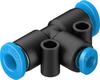Push-in T-connector -- QSMT-4-3 - Image