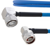 Plenum Low PIM RA 4.3-10 Male to RA N Male Cable SPP-250-LLPL Coax in 150 cm Using Times Microwave Parts and RoHS - FMCA1912-150CM - Fairview Microwave Inc.