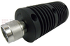 3 dB Fixed Attenuator N Male (Plug) to N Female (Jack) Up to 4 GHz Rated to 50 Watts, Heatsink Body, 1.2 VSWR - SA4N50-03 - Fairview Microwave Inc.