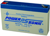 Lead Acid Battery, 6V; Battery Voltage Powersonic - 24C7049 - Newark, An Avnet Company