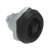 Quarter-Turn Cam Latch, 7 mm Square Recess, Without Cam, Sealed, Zinc Alloy, Powder Coat, Black - E5-6-045-UU1 - Southco