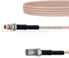 Slide-On BMA Plug Bulkhead to Snap-On BMA Jack Cable RG-316 Coax in 6 Inch - FMCA1654-6 - Fairview Microwave Inc.