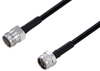 Fire Rated 4.3-10 Female to N Male Low PIM Cable 24 Inch Length Using SPF-250 Coax Using Times Microwave Parts - PE3C6351-24 - Pasternack