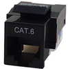 Cat6 RJ45 Keystone Jack, Tool-less, Black - 43-010BK - Computer Network Accessories, Inc.