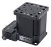 Motorized lift stage, 20 mm travel, integrated motor encoder and controller, plus manual control -- X-VSR20A-E01