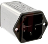 Module, Power Entry; 2; 10 A; lt 5 muA;Black; Thermoplastic; Panel; UL 94V-0 - 70080178 - Allied Electronics, Inc.