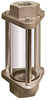 Full Vision Flow Sight with Extra Tall Viewing Sight, Acrylic, Unristricted Orifice, 1” Female NPT Inlet, 1” Female NPT Outlet -- B1126-3-S03 - Image