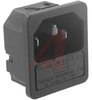 Fuseholder; 250 VAC; 5 x 20 mm; 1/1.5/2/2.5/3 mm; Panel Mount; -25 to degC - 70080635 - Allied Electronics, Inc.