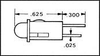 Panel Mount Indicator, Led, 6.35Mm, Yellow, 2.2V; Led Color Dialight - 30K3079 - Newark, An Avnet Company