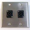 HAVE 2Gang Stainless Wallplate 2Nl4mp - HAVWP2009NL4MP2 - HAVE, Inc.
