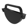Concealed Pull, Large Size, Plastic Housing, Black, Aluminum Handle, Black -- 67-45 - Image