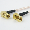 RA SMB Plug to RA SMC Plug Cable RG316 Coax in 120 Inch - FMC2628316-120 - Fairview Microwave Inc.
