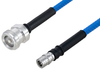 Plenum 4.1/9.5 Mini DIN Female to QMA Male Low PIM Cable 24 Inch Length Using SPP-250-LLPL Coax , LF Solder - PE3C5844-24 - Pasternack