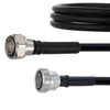 Outdoor Rated Low PIM 4.3-10 Male to 7/16 DIN Female Cable SPO-375 Coax in 100 cm Using Times Microwave Parts and RoHS - FMCA2061-100CM - Fairview Microwave Inc.