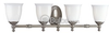 Four-Light Wall Bracket Light Fixture - P3041-03 - bulbs.com