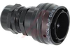 connector,metal circular,straight plug w/metal gland,rj45 ethernet,black finish - 70026532 - Allied Electronics, Inc.