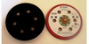 3M Hookit 25122 Hard Red Disc Pad - 6 in DIA - 3/8 in Thick - 5/16 - 24 External Thread Attachment - 051141-25122 - R. S. Hughes Company, Inc.