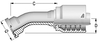 30° O-Ring Flange SAE J518 Code 61 -- D-1212-C613 - Image