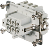 Heavy Duty Insert, Receptacle, 6 Pos; Product Range Weidmuller - 21M1721 - Newark, An Avnet Company